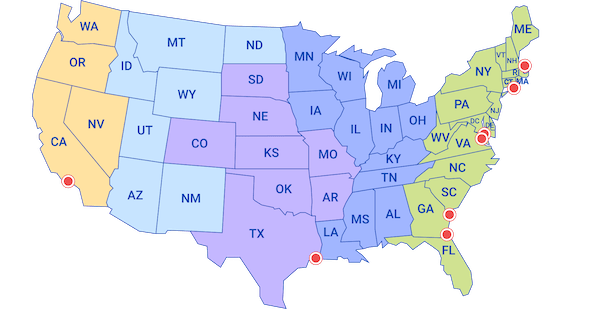 Exit ports map