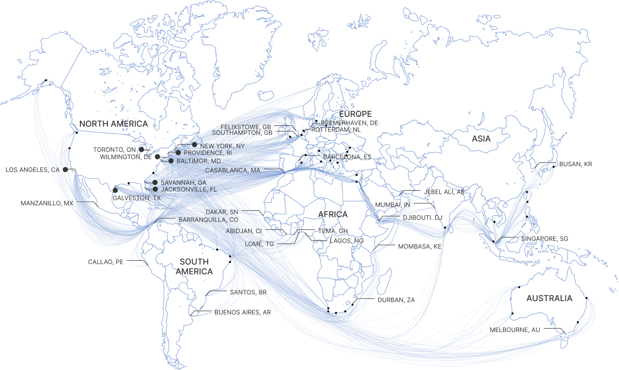 Worlwide map